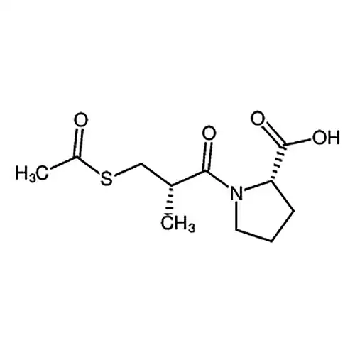 N-[3-(乙酰巯基)-(2S)-甲基丙酰基]-L-脯氨酸