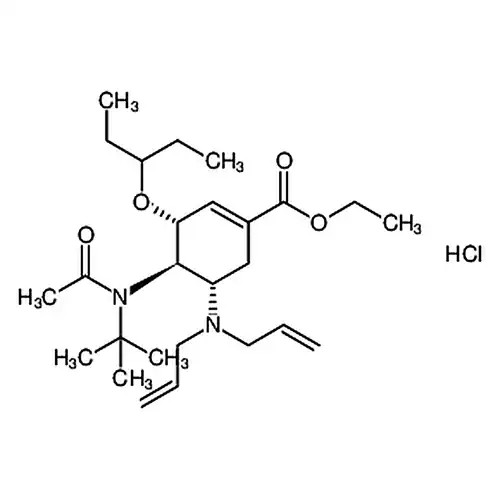 (3R,4R,5S)-4-(N-(叔丁基)乙酰氨基)-5-(二烯丙基氨基)-3-(戊-3-基氧基)环己-1-烯羧酸乙酯盐酸盐