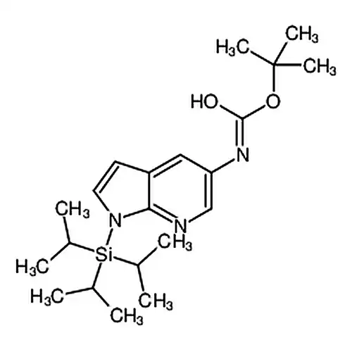 (1-(三异丙基甲硅烷基)-1H-吡咯并[2，3-b]吡啶-5-基)氨基甲酸叔丁酯