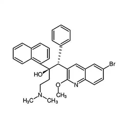 (1R，2R)-1-(6-溴-2-甲氧基喹啉-3-基)-4-(二甲基氨基)-2-(萘-1-基)-1-