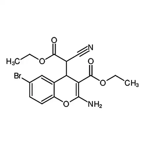 乙基-2-氨基-6-溴-4-(1-氰基-2-乙氧基-2-甲酰)-4H-苯并呋喃-3-羧酸