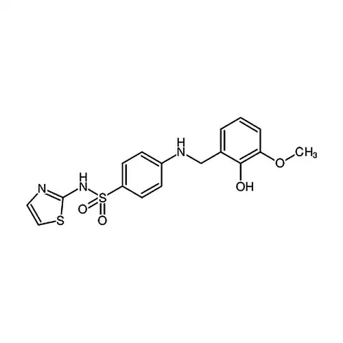 4-((2-羟基-3-甲氧基苄基)氨基)-N-(噻唑-2-基)苯磺酰胺