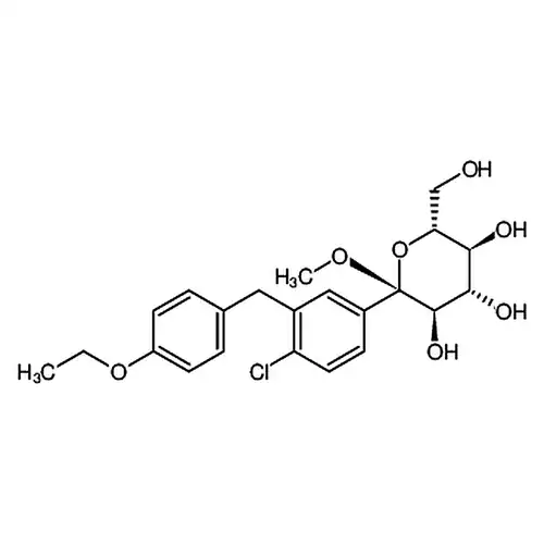 2-氯-5-(1-甲氧基-D-吡喃葡萄糖-1-基)-4-乙氧基二苯甲烷