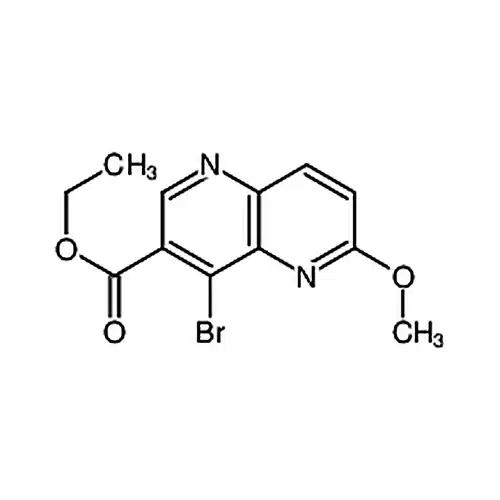 4-溴-6-甲氧基-1，5-萘啶-3-羧酸乙酯