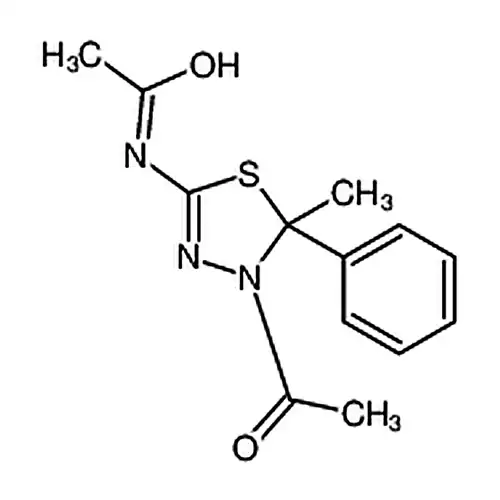 N-(4-乙酰基-4,5-二氢-5-甲基-5-苯基-1,3,4-噻二唑-2-基)乙酰胺