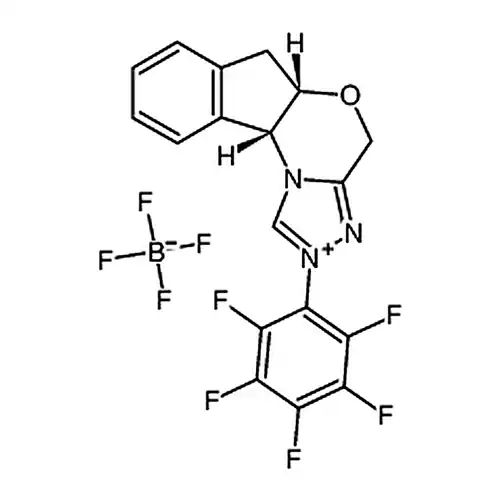 (5aS，10bR)-5a，10b-Dihydro-2-(2，3，4，5，6-pentafluorophenyl)-4H，6H-indeno[2，1-b][1，2，4]triazolo[4，3-d][1，4]oxazinium Tetrafluoroborate