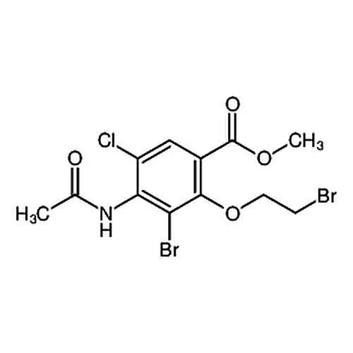 4-(乙酰氨基)-3-溴-2-(2-溴乙氧基)-5-氯苯甲酸甲酯