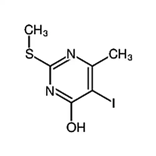 5-碘-6-甲基-2-(甲硫基)嘧啶-4-酚