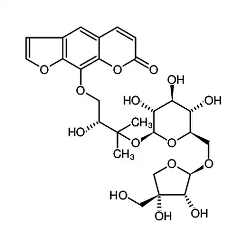 9-[(2R)-3-[(6-O-D-芹糖-BETA-D-呋喃糖基-BETA-D-吡喃葡萄糖基)氧基]-2-羟基-3-甲基丁氧基]-7H-呋喃并[3，2-G][1]苯并吡喃-7-酮