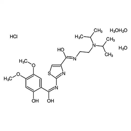 N-(2-(二异丙基氨基)乙基)-2-(2-羟基-4,5-二甲氧基苯甲酰胺)噻唑-4-甲酰胺盐酸盐三水合物