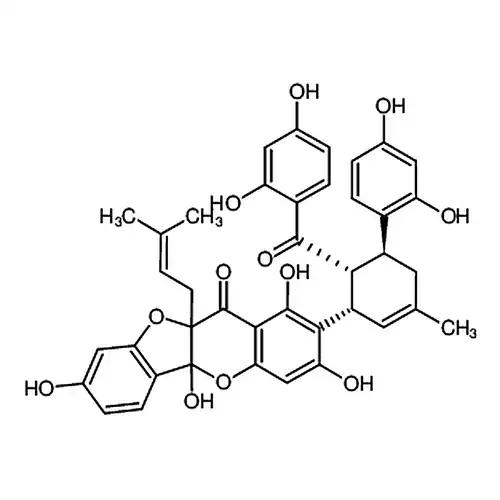 (5aR,10aS)-2-((1S,2R,3S)-2-(2,4-二羟基苯甲酰基)-2',4'-二羟基-5-甲基-1,2,3,6-四氢-[1,1'-联苯]-3-基)-1,3,8,10a-四羟基-5a-(3-甲基丁-2-烯-1-基)-5a,10a-二氢-11H-苯并呋喃并[3,2-b]苯并吡喃-11-酮