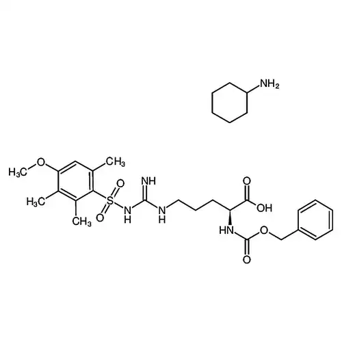 N-苄氧羰基-N''-(4-甲氧基-2,3,6-三甲基苯磺酰基)-L-精氨酸环己胺盐