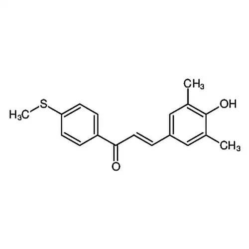 (E)-3-(4-羟基-3，5-二甲基苯基)-1-(4-(甲硫基)苯基)丙-2-烯-1-酮