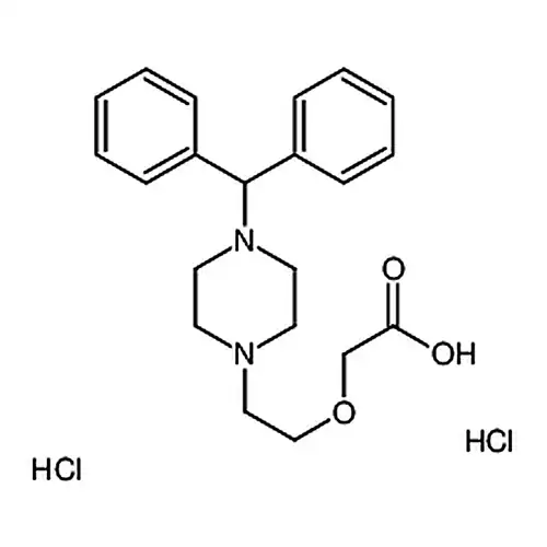 2-[2-[4-(二苯基甲基)-1-哌嗪基]乙氧基]-乙酸，盐酸盐 (1:2)