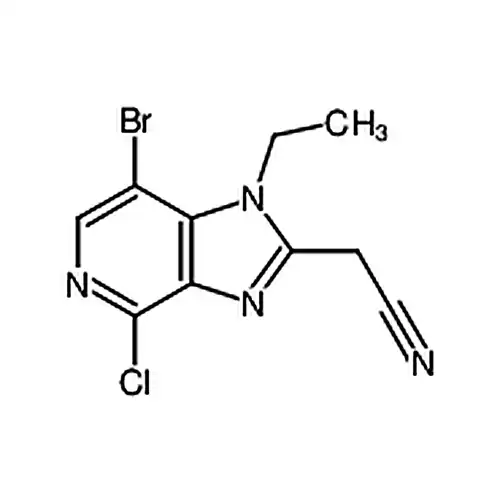 2-(7-溴-4-氯-1-乙基-1H-咪唑并[4，5-c]吡啶-2-基)乙腈