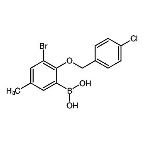 3-溴-2-(4'-氯苄氧基)-5-甲基苯基硼酸
