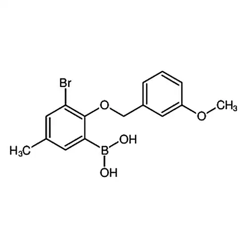 3-溴-5-甲基-2-(3'-甲氧基苄氧基)苯基硼酸