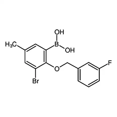 3-溴-2-(3'-氟苄氧基)-5-甲基苯基硼酸