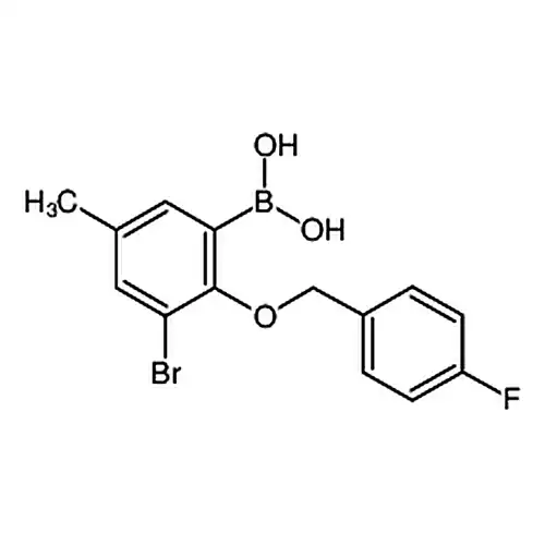 3-溴-2-(4'-氟苄氧基)-5-甲基苯基硼酸