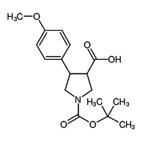 1-Boc-4-(4-甲氧基苯基)吡咯烷-3-羧酸