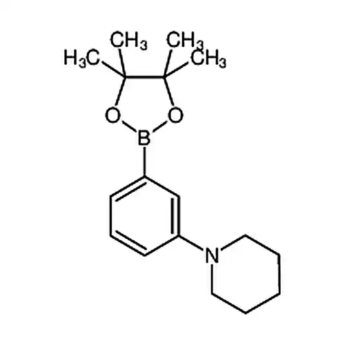 1-(3-(4,4,5,5-四甲基-1,3,2-二氧硼杂环戊烷-2-基)苯基)哌啶