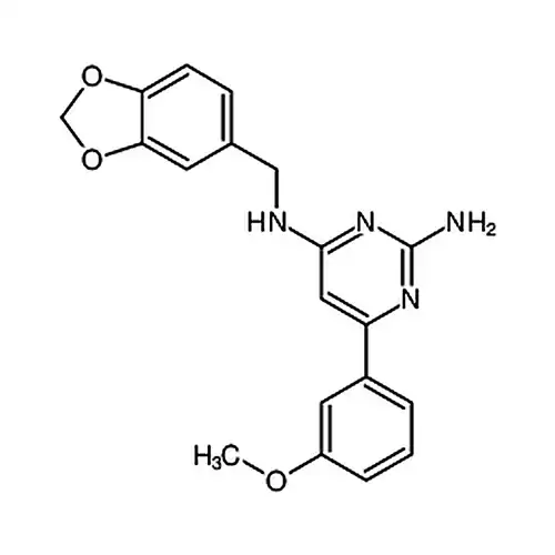N4-(苯并[d][1,3]二氧杂环戊烯-5-基甲基)-6-(3-甲氧基苯基)嘧啶-2,4-二胺
