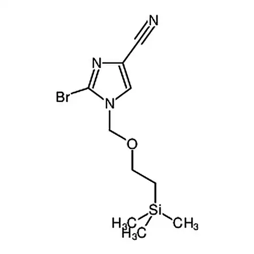 2-溴-1-((2-(三甲基甲硅烷基)乙氧基)甲基)-1H-咪唑-4-腈