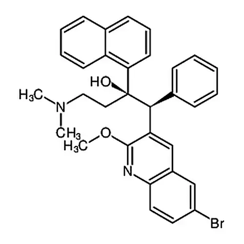 (1S，2R)-1-(6-溴-2-甲氧基喹啉-3-基)-4-(二甲基氨基)-2-(萘-1-基)-1-