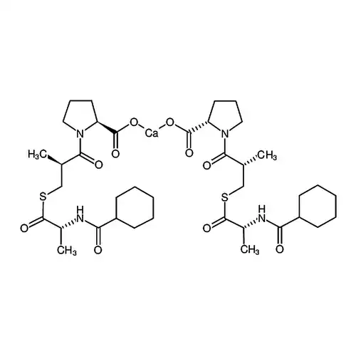 Calcium (S)-1-((S)-3-(((R)-2-(cyclohexanecarboxamido)propanoyl)thio)-2-methylpropanoyl)pyrrolidine-2-carboxylate