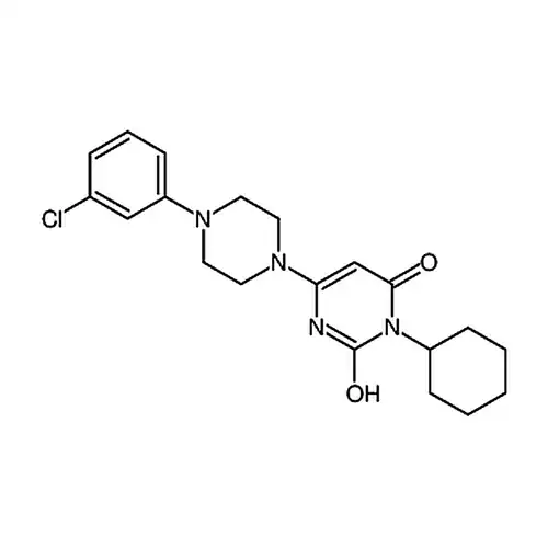 6-(4-(3-氯苯基)哌嗪-1-基)-3-环己基嘧啶-2,4(1H,3H)-二酮