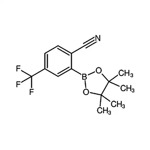 2-(4,4,5,5-四甲基-1,3,2-二氧硼杂环戊烷-2-基)-4-(三氟甲基)苯甲腈