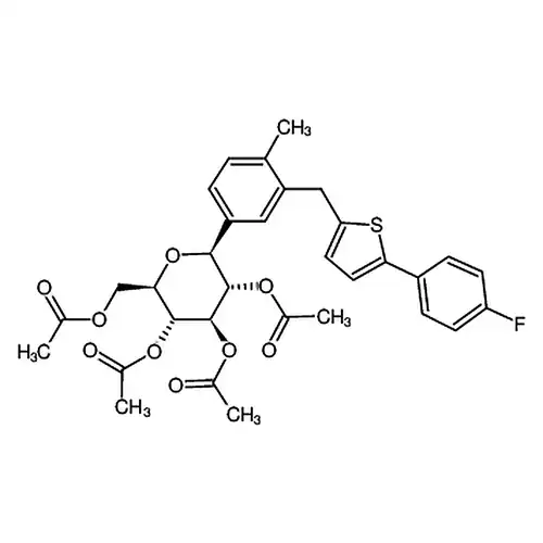 (2R,3R,4R,5S,6S)-2-(乙酰氧基甲基)-6-(3-((5-(4-氟苯基)噻吩-2-基)甲基)-4-甲基苯基)四氢-2H-吡喃-3,4,5-三基 三乙酸酯