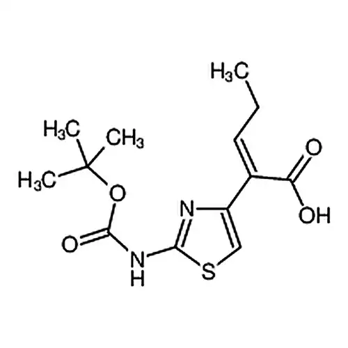 (Z)-2-(2-叔丁氧羰基氨基噻唑-4-基)-2-戊烯酸