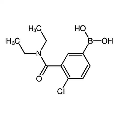 4-氯-3-(N，N-二乙基氨甲酰基)苯基硼酸