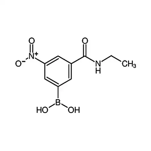 3-(乙基氨基甲酰基)-5-硝基苯基硼酸