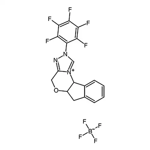 (5AR,10BS)-(+)-5A,10B-二氢-2-(五氟苯基)-4H,6H-茚并[2,1-B][1,2,4]三唑并[4,3-D][1,4]恶唑嗡 四氟硼酸