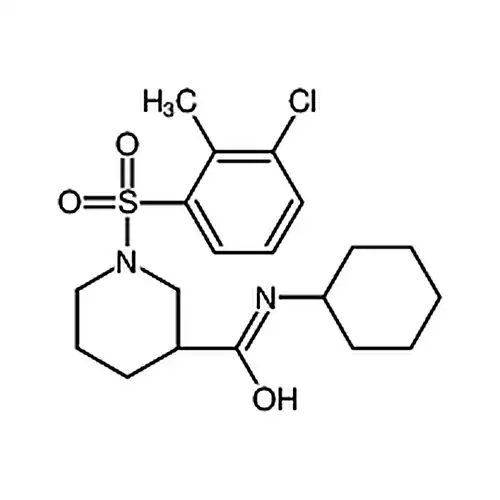 (S)-1-((3-氯-2-甲基苯基)磺酰基)-N-环己基哌啶-3-甲酰胺