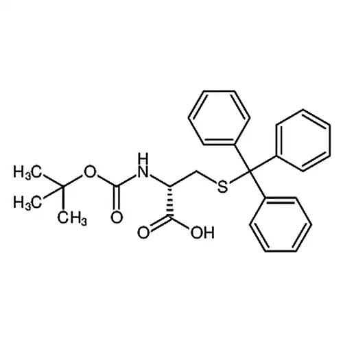 N-叔丁氧羰基-S-三苯甲基-D-半胱氨酸