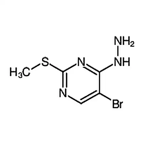 5-溴-4-肼基-2-(甲硫基)嘧啶