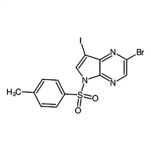 2-溴-7-碘-5-对甲苯磺酰基-5H-吡咯并[2，3-b]吡嗪