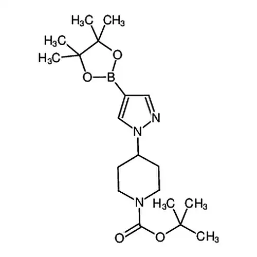 4-[4-(4，4，5，5-四甲基-1，3，2-二氧杂环戊硼烷-2-基)-1H-吡唑-1-基]哌啶-1-甲酸叔丁酯
