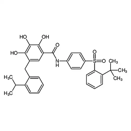 N-[4-(2-叔丁基苯磺酰基)苯基]-2,3,4-三羟基-5-(2-异丙基苄基)苯甲酰胺