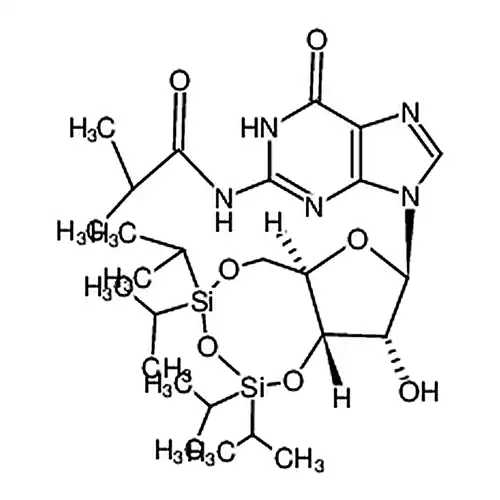 N-(9-((6aR,8R,9R,9aS)-9-羟基-2,2,4,4-四异丙基四氢-6H-呋喃并[3,2-f][1,3,5,2,4]三氧杂二硅环辛-8-基)-6-氧代-6,9-二氢-1H-嘌呤-2-基)异丁酰胺