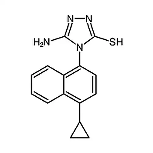 5-氨基-4-(4-环丙基-1-萘)-2,4-二氢-3H-1,2,4-噻唑-3-硫醇