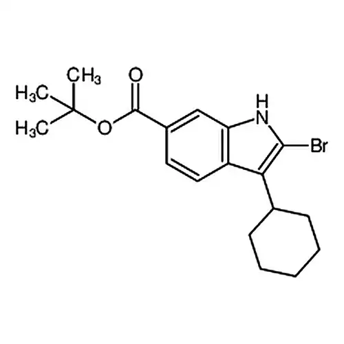 2-溴-3-环己基-1H-吲哚-6-甲酸叔丁酯