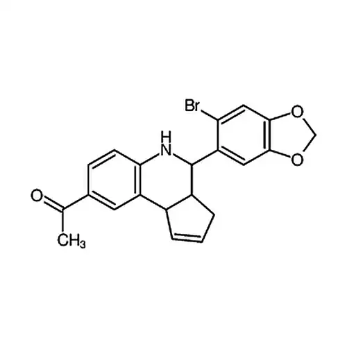 1-((3aR,4S,9bS)-rel-4-(6-溴苯并[d][1,3]二恶英-5-基)-3a,4,5,9b-四氢-3H-环戊烷[c]喹啉-8-基)乙酮