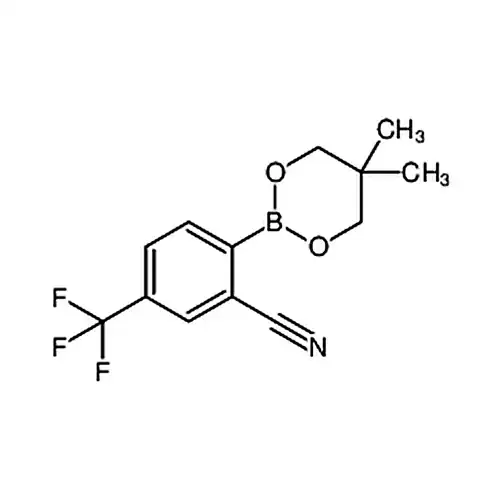 2-(5,5-二甲基-1,3,2-二氧硼杂环己烷-2-基)-5-(三氟甲基)苯甲腈