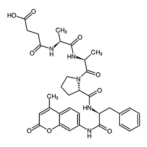 N-二琥珀酰丙氨酸-丙氨酸-脯氨酸-苯丙氨酸-7-酰氨基-4-甲基香豆素