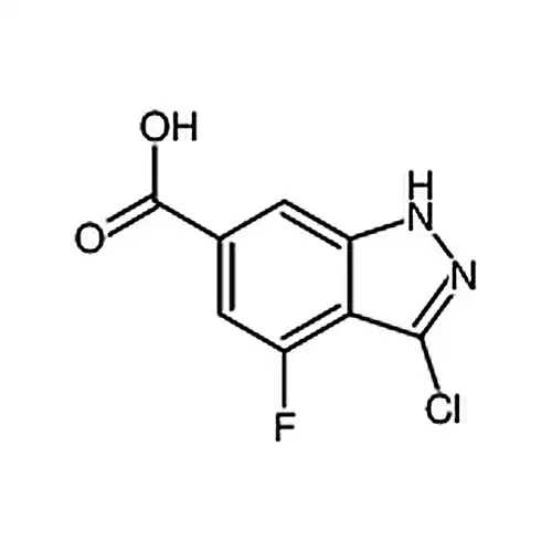 3-氯-4-氟-1H-吲唑-6-羧酸