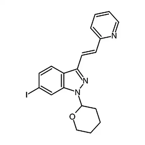 (E)-6-碘代-3-(2-(吡啶-2-基)乙烯基)-1-(四氢-2H-吡喃-2-基)-1H-吲唑